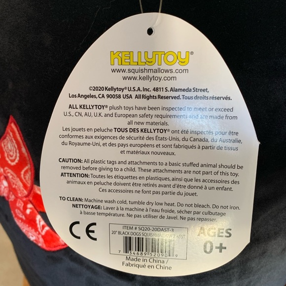 NWT 20” Jumbo 2020 Teddy the Dog Squishmallow vintage OG retired HTF vintage - Picture 8 of 10